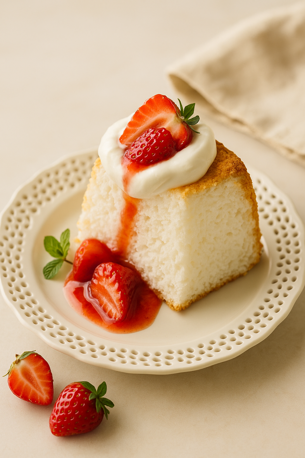 Fluffy Gluten Free Angel Food Cake | Easy Light Dessert