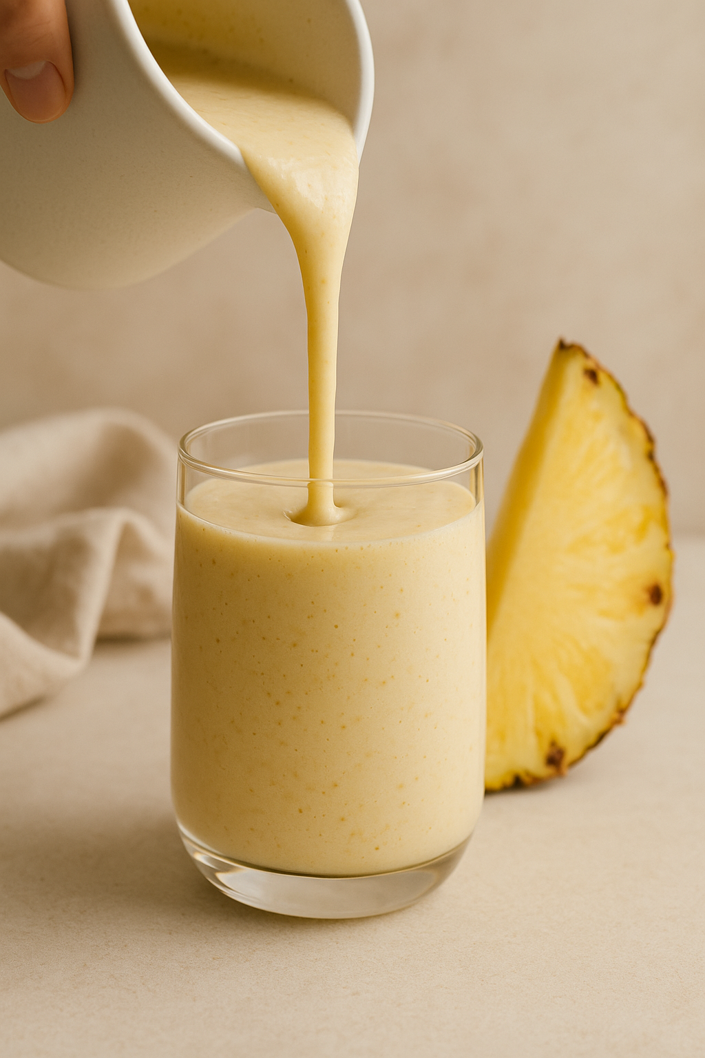 Simple Ingredient Pineapple Smoothie Recipe (Dairy Free & Refreshing)