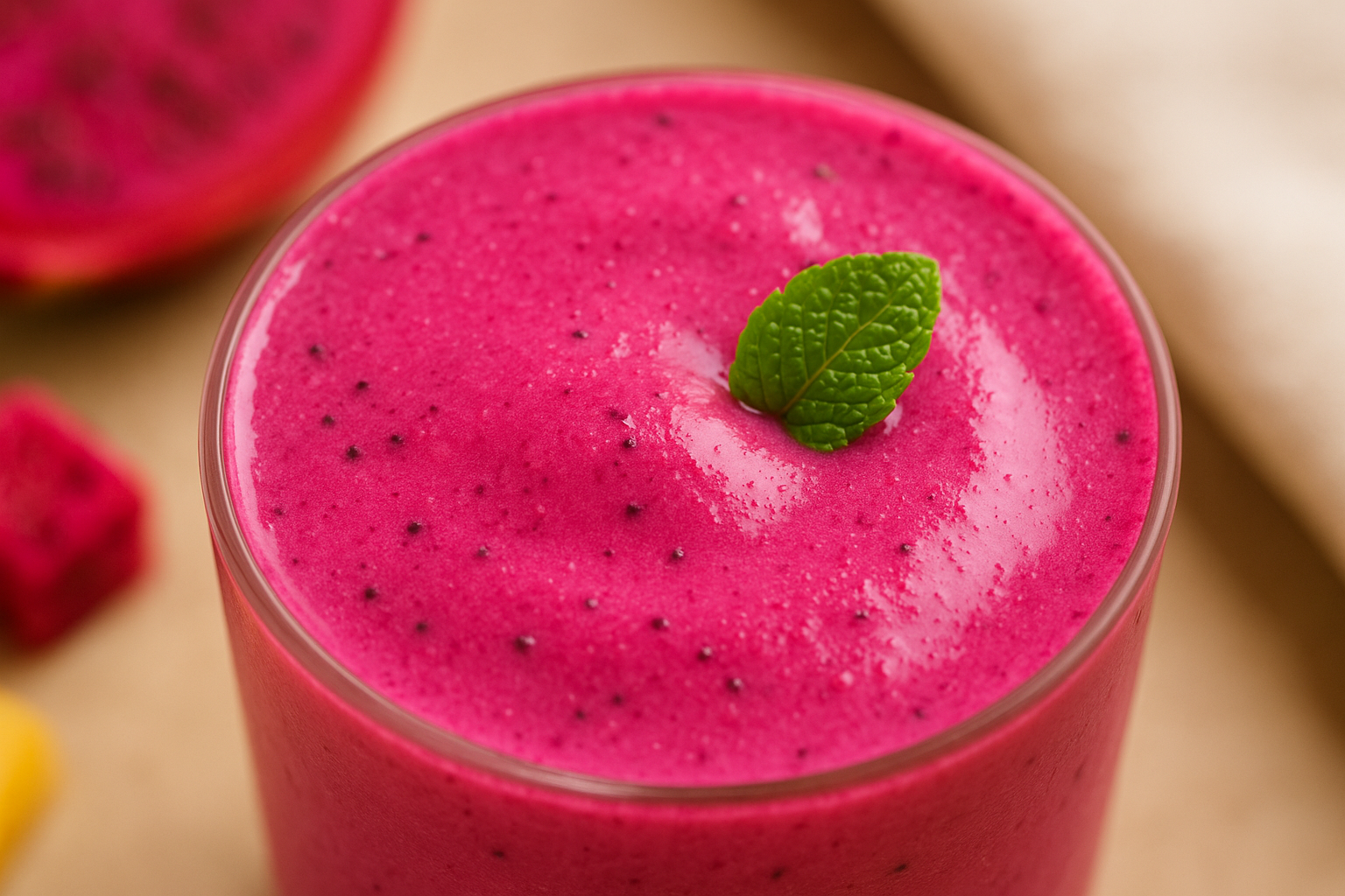 Dragon Fruit Smoothie | Vibrant, Creamy & Refreshing (1)