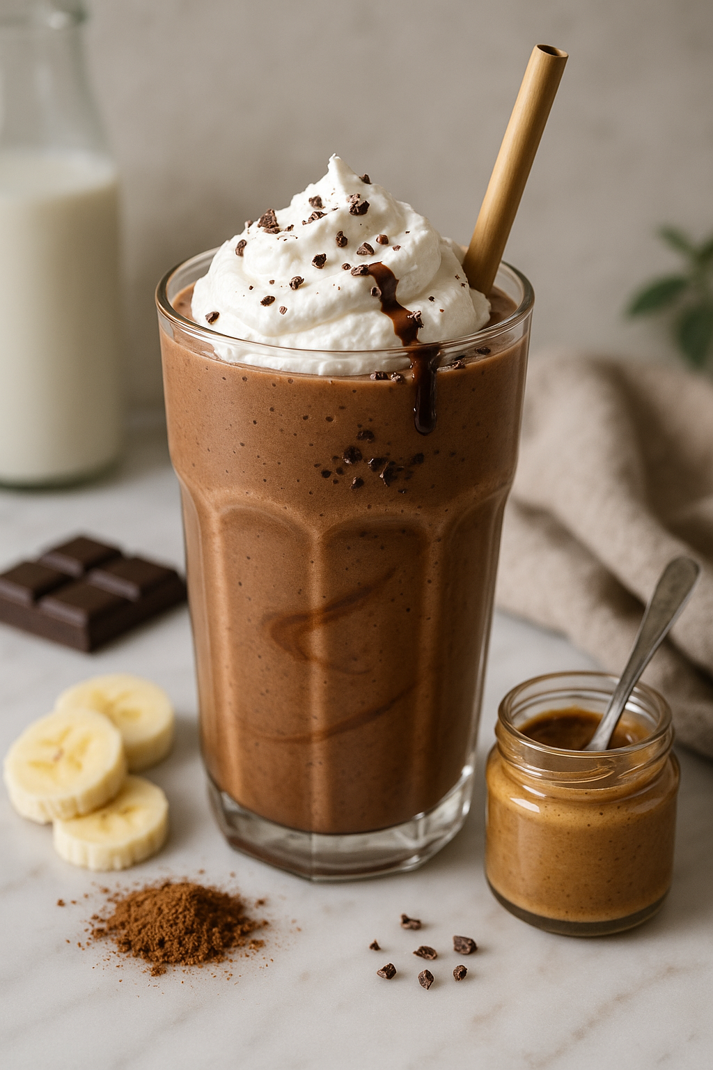 Creamy Vegan Chocolate Milkshake